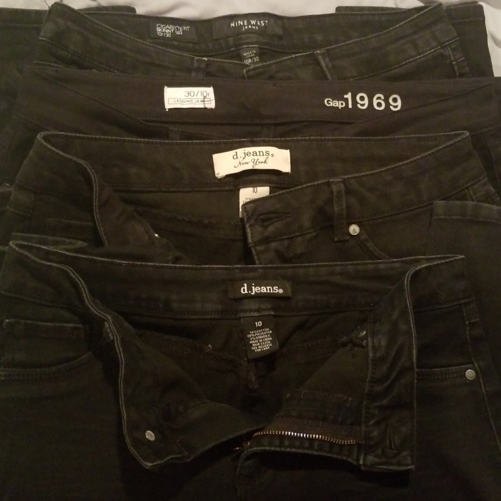 Bundle of skinny black jeans